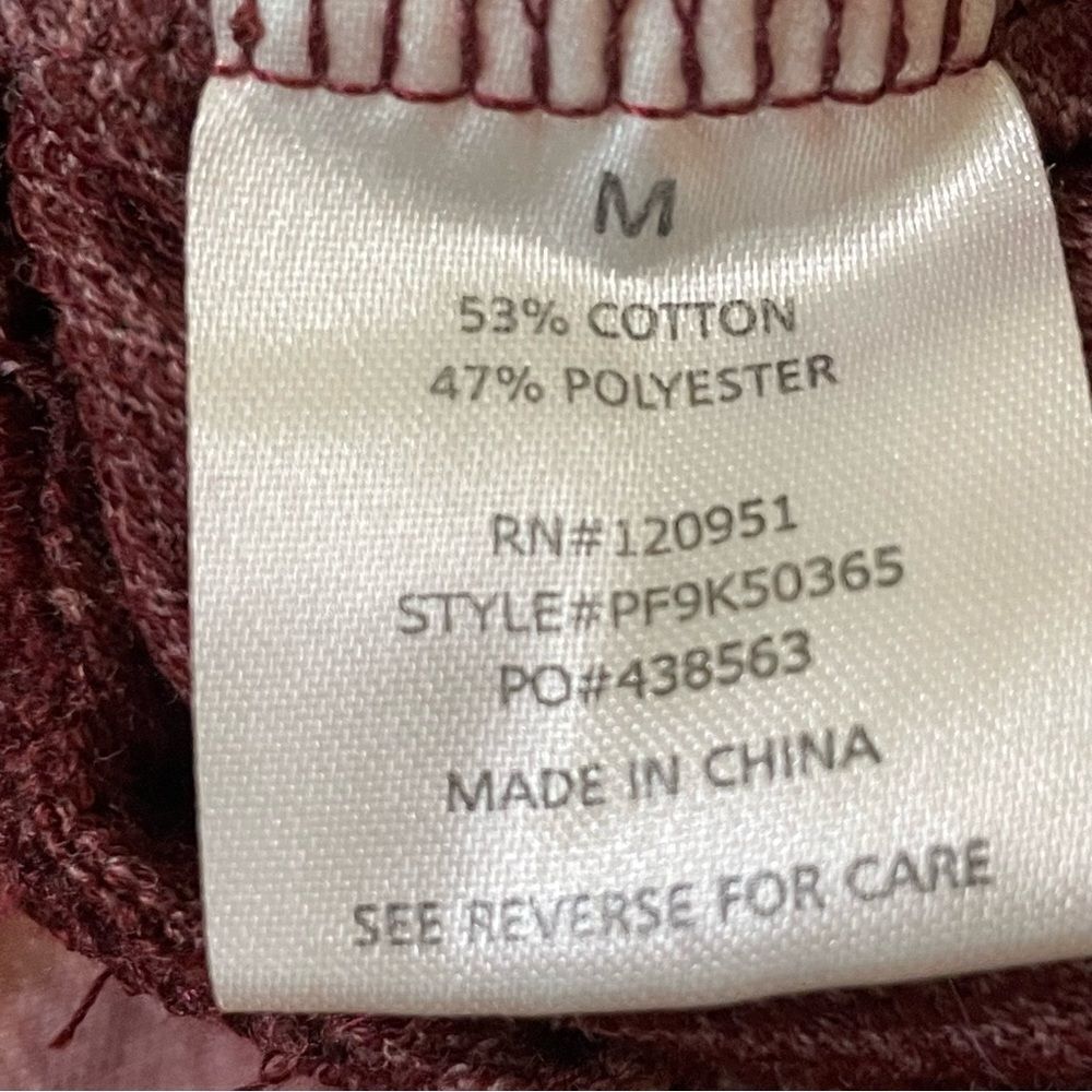 Pink Rose Jumper Jumpsuit Romper Heathered Burgandy size Medium - Picture 11 of 11